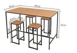 Projeto de bancada com banquetas
